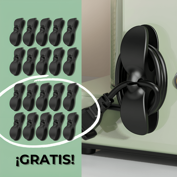 2x1 Organizador cables