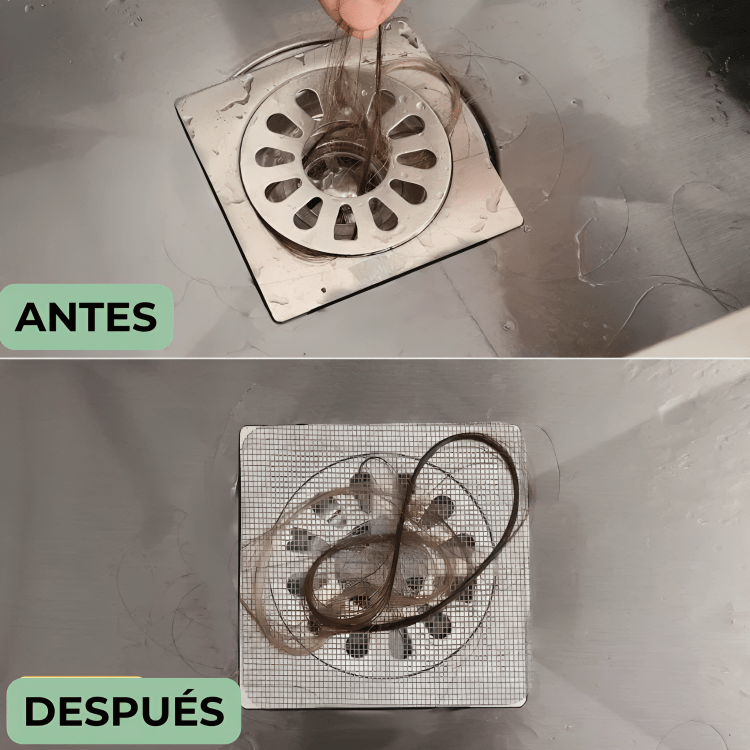 Atrapa pelos desagüe