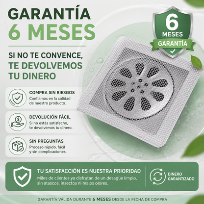 Atrapa pelos e insectos para el desagüe